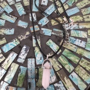 Rose quartz necklace